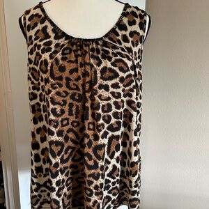 Chico's Leopard Print Sleeveless Top